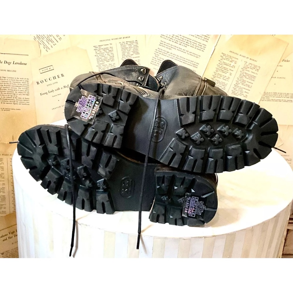 Free People Bed Stu Victory Tall Lace Up Boot Distressed Black Handwash
rugged - Picture 12 of 12